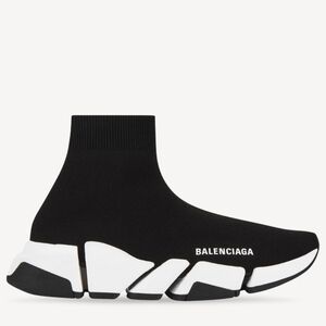 Balenciaga Black and White Sock Sneakers